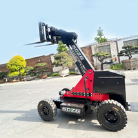 Chariot élévateur télécommandé ZG 3-en-1, 1,5 tonne, tout-terrain, électrique, avec plateforme ou sans plateforme, 4x4, pneus pleins, batterie au plomb-acide 1