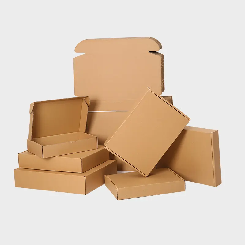 Special hard wholesale customized foldable kraft paper corrugated shipping mailer package boxes aircraft box