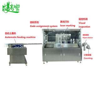 เครื่องทำเครื่องหมายด้วยเลเซอร์สำหรับติดตามฝาบรรจุภัณฑ์อาหารและเครื่องดื่ม ตรวจสอบโค้ด QR แบบ Data Matrix การพิมพ์ฝาขวดน้ำ - Product Image 4