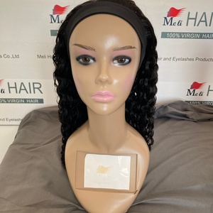 Perruque bandeau 180% de densité, bouclée, Deepwave, Bodywave, lisse, sans colle, sans dentelle, avec baby hair, cheveux humains Remy brésiliens longs de haute qualité - Product Image 4