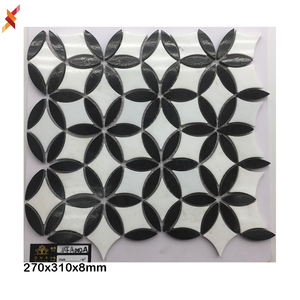 New Pattern Natural Stone <strong>Different</strong> Color Black and White Marble Kitchen Floor Mosaic Tile for Wall - Product Image 1