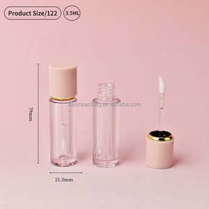 कस्टम 3.5 मिलीलीटर खाली होंठ चमक ट्यूब को साफ wand ब्रश के साथ और पेलेंट लिप ग्लॉस ट्यूब पैकिंग लिपस्टिक लिप बाम बोतल - Product Image 2