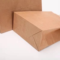 Sacs en papier kraft personnalisés, écologiques, recyclables, jetables, pour pizza, chips, emballage alimentaire découpé, vente en gros d'usine YANFENG