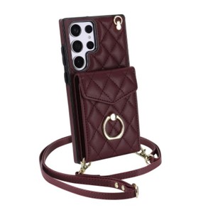 Borsa a tracolla custodia a portafoglio in pelle PU con tasca a fisarmonica di lusso per <span class=keywords><strong>Samsung</strong></span> Galaxy S23 <span class=keywords><strong>cover</strong></span> posteriore in pelle Ultra - Product Image 4