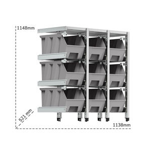 Rayonnage supplémentaire Fami ST1212, fixation à la structure ST1210 et ST1211 avec 9 conteneurs - Product Image 1