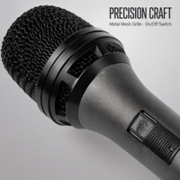 Microphone dynamique cardioïde anti-Feedback avec grille en acier, micro filaire avec interrupteur marche/arrêt pour scène live et performance karaoké