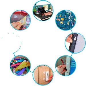 Transparent Round Squares Adjustable Printed Heavy Duty Nylon Self <b>Adhesive</b> Back Dots Circle Tape logo Rolls <b>Hook</b> and Loop Dot - Product Image 4