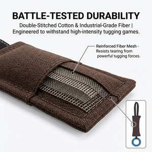 Jouet de dressage pour chien robuste avec poignée réfléchissante et nettoyage des dents pour les grandes races - Product Image 3