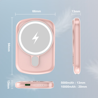 Banque d'alimentation sans fil magnétique portable de haute qualité, charge rapide, mini, mince, 10000 mAh, multicolore