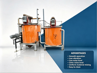 Cuve d'agitation minière à double turbine haute efficacité pour le traitement de la pâte d'extraction aurifère avec mélangeur robuste