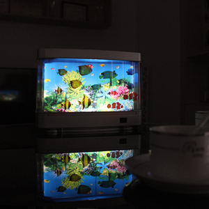 3D Discovery Kids Marine LED Lámpara giratoria Ocean Aquarium Picture Motion Lámpara móvil Night Light Tropical Fantasy - Product Image 2