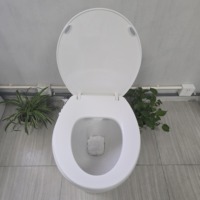 Siège de toilette de bidet de lavage femelle autonettoyant à double buse personnalisé en forme de O