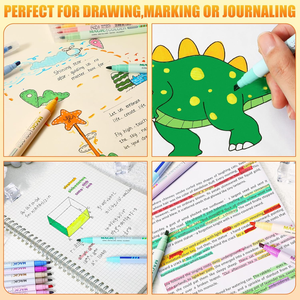 Khy 12 Màu Sắc Ma Thuật <span class=keywords><strong>Highlighter</strong></span> <span class=keywords><strong>Pen</strong></span> Set Hai Đầu Màu Sắc Ma Thuật Thay Đổi Bút <span class=keywords><strong>Highlighter</strong></span> - Product Image 6