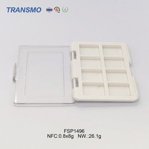 Palette de fards à paupières 8 couleurs en gros, logo personnalisé, 0,8 g*9, conteneur cosmétique vide, forme carrée, boîtes à poudre, blush, fournisseur de logo - Product Image 6