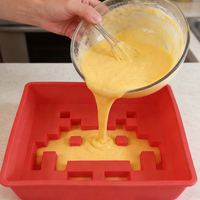 Cetakan Kue Silikon Food Grade Bentuk Robot Transformer untuk Kue, Cocok untuk Pesta Ulang Tahun Anak, Grosir dari Pabrik Refine