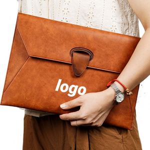 Promoción: Portadocumentos de Cuero A4 Personalizado con Logotipo, Cierre Metálico, Impermeable, Organizador de Oficina y Escuela - Product Image 1
