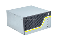 Ordinateur industriel IPC Châssis vertical de montage en rack ATX 7-Slot en alliage d'aluminium et acier avec ventilateur Châssis de serveur personnalisable