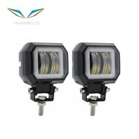 Lampe de travail LED carrée 20W 3 pouces 4X4 Angel Eye Auto Auxiliary Fog Lamp DRL Accessoires de voiture pour camions 24V Voltage