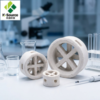 Mini-anneaux en céramique de haute qualité à prix d'usine pour le frottement, l'adsorption et l'emballage aléatoire en tour de refroidissement