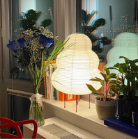 Lampe de sol LED en papier de riz de conception japonaise, base E27, lumière douce, décoration artistique, luminaire d'intérieur pour chambre à coucher, salon, bureau