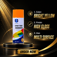 Peinture aérosol en gros d'usine, peinture acrylique multi-usages pour revêtement de surfaces métalliques, bois et plastique