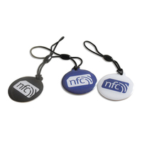 Kunci RFID Fob 125khz dapat ditulis ulang 13.56MHz tahan air RFID tag gantungan kunci T5577/EM4305 NFC kunci Fob ID Token keyfob