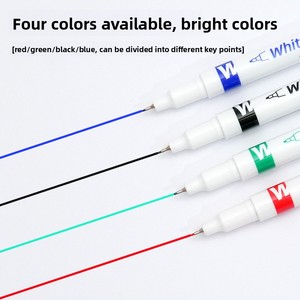 Stylo marqueur de tableau blanc micro-poreux tête de gomme de vente chaude transfrontalière pour dessin peinture enregistrement couleurs d'encre rechargeables - Product Image 2