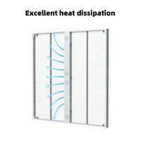 HD Ultra Thin Invisible Clear Film Windows Glass Video Wall Pantalla de película transparente Led flexible para tienda minorista