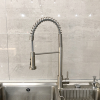 Robinet de cuisine monocommande extractible moderne et classique, flexible, avec cartouche céramique pour installation monotrou