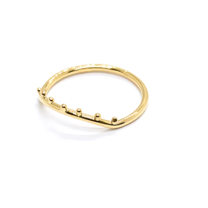 Anelli a fascia piatta minimalisti placcati in oro impilabili con perline d'<span class=keywords><strong>onda</strong></span> promessa 925 anelli semplici per tutti i giorni in <span class=keywords><strong>argento</strong></span> per le donne - Product Image 2