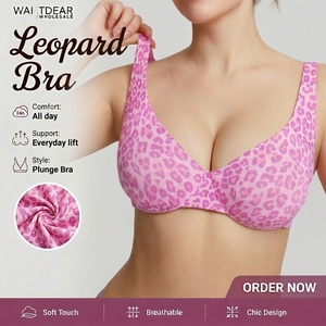 Hexin Wholesale Custom Ladies Underwire Deep V Plus Size Deep Cup Shapewear Bra Hide Back Fat Push Up Bra For Women