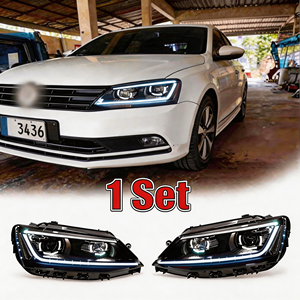 ไฟหน้า LED ใหม่ 12V 6000K 50W พร้อมไฟเลี้ยวแบบเสียบใช้งานได้ทันที 8000 ลูเมนส์ สำหรับรถเจตต้า ปี 2012-2018 เจตต้า Mk6 ปี 2014 - Product Image 1