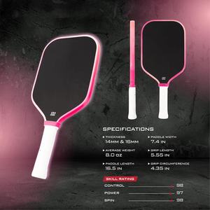 SYPlK Gradient Color Edge Triton Pro Series Blaze Ember Galaxy Dream Colorful Pickleball Paddle Superficie rugosa de fibra de carbono cruda - Product Image 5