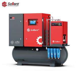 Sollant 7.5KW 11KW 15KW 22KW Motor de tornillo rotativo 4 en 1 portátil para máquina de corte por láser Sollant 7.5KW 11KW 15KW 22KW R - Product Image 1