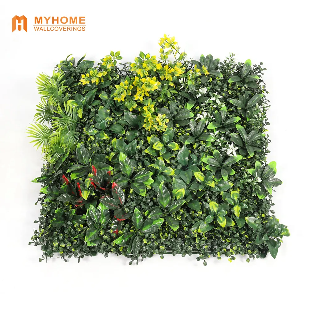 Wholesale Outdoor Boxwood Artificial Foliage Hedge Plants Green Grass Wall Panels for Garden Decoration