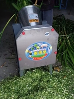 Alat pemotong sayuran elektrik komersial & pengiris dengan pisau baja tahan karat untuk Hotel dan roti 220V Motor