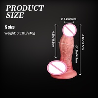 Dildo réaliste extra-large et épaissi ; Masturbateur féminin extra-large ; Jouet en forme de dildo à texture douce pour l'orgasme.