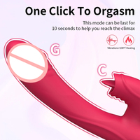 Vibrateur intelligent chauffant pour femme, 10 modes, stimulateur clitoridien, lécheur de langue, point G, godemiché