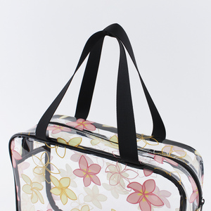 Customization Eco-friendly <strong>Clear</strong> PVC Floral Cosmetic <strong>Bag</strong> Big Capacity Women Waterproof Transparent <strong>Toiletry</strong> <strong>Bag</strong> for <strong>Travel</strong> - Product Image 5