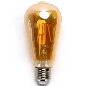 หลอดไฟ LED ไส้หลอดทรง ST64 ขั้ว E27 14 วัตต์ - ประหยัดพลังงาน สวยงาม เหมาะสำหรับแสงสว่างโทนอบอุ่นในบ้านและสถานที่ต่างๆ - Product Image 1