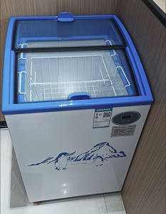 <span class=keywords><strong>Petit</strong></span> congélateur pour la présentation de la crème glacée, congélateur horizontal d'<span class=keywords><strong>occasion</strong></span>, congélateur de supermarché à température unique, porte coulissante en verre incurvée - Product Image 5