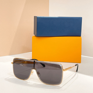 Luxury One Piece Lens Sunglasses Vintage Large Square Sunglasses High-Quality Designer Style Outdoor Travel Casual Mens <b>Eyewear</b> - Product Image 2