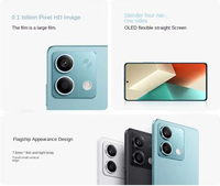 NOUVEAU Téléphone portable débloqué Redmi Note 13 Pro 5G d'origine, écran 6,67 pouces 1,5K, longue durée de vie de la batterie, smartphone Android
