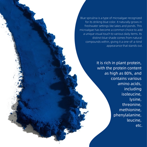 Nhãn hiệu riêng cao cấp hữu cơ chiết xuất phycocyanin vitamin và khoáng chất Chlorella màu xanh Spirulina bột cho sức khỏe giảm béo - Product Image 2