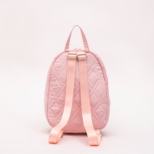 Fashion pink casual lady’s quilted <b>small</b> backpack - Product Image 4