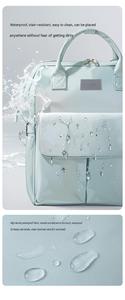 Sac de voyage pour maman de grande capacité, imperméable, avec poche isotherme pour biberon, ouverture complète, fixation pour poussette - Product Image 5