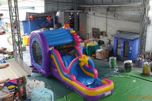 Toboggan aquatique gonflable Lilytoys château sautant et toboggan de piscine videur de toboggan aquatique gonflable commercial - Product Image 3
