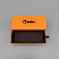 Boîte cadeau coulissante personnalisée Shengcan, boîte d'emballage en papier rigide noir avec estampage à chaud et laminage mat