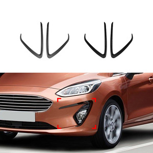 Autocollants de pare-brise Ford Fiesta MK8, texture en fibre de carbone noir piano, autocollants adhésifs pour voiture 2018-2020 - Product Image 5