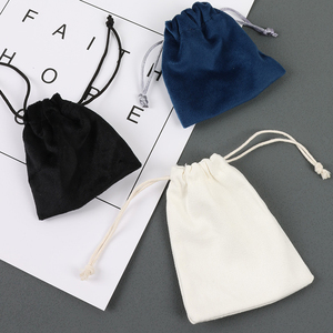 MOJIU Small Earring <b>Bracelet</b> Necklace Gift Jewellery Velvet Dust Packaging Pouch Jewelry <b>Drawstring</b> Suede Bag - Product Image 3